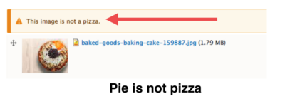 Pie is not pizza