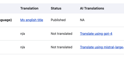 ai_translate module functionality